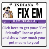 Indiana Pet License Plate